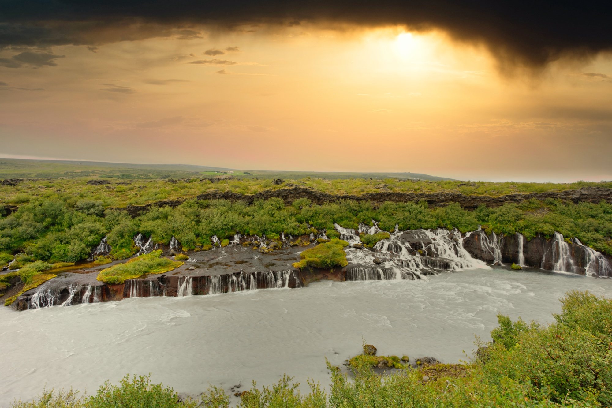 The Gates to the Highlands — Hraunfossar, Borgarfjörður — West Iceland, fine art photography print by Daniel Hákon