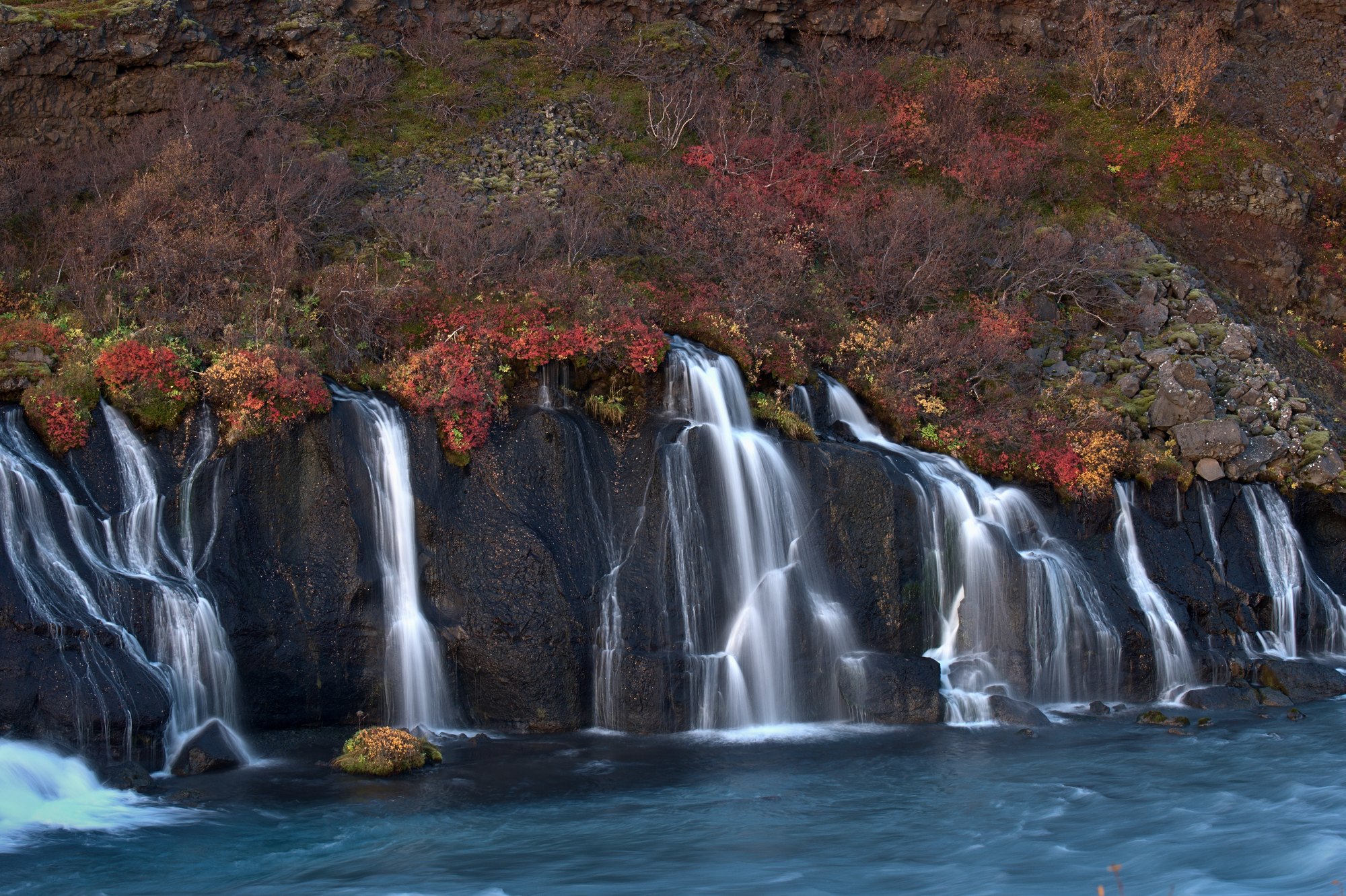 Haust — Hraunfossar, Borgarfjörður — West Iceland, fine art photography print by Daniel Hákon